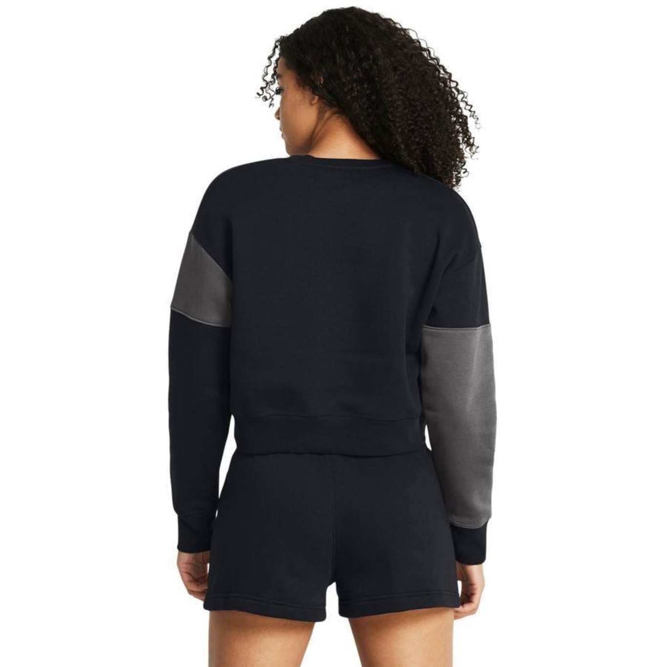 Blusão de Moletom Under Armour Essential Fleece Crop - Feminino - Foto 2