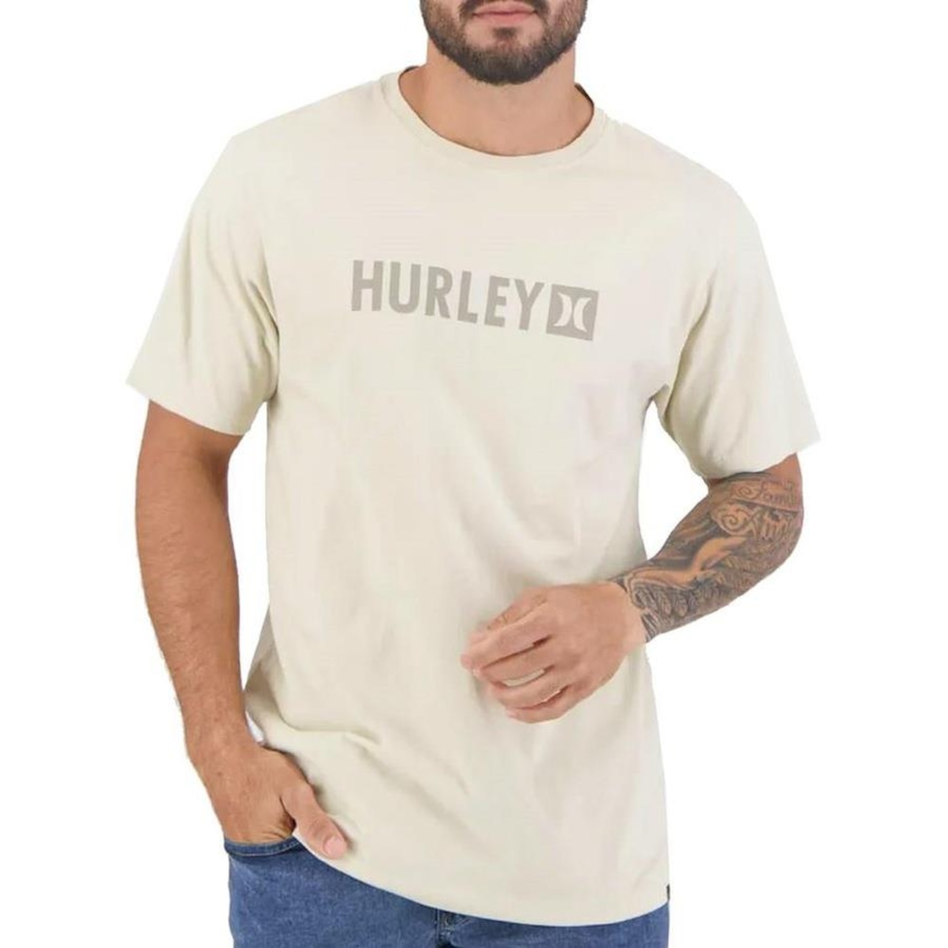 Camiseta Hurley Silk Square - Masculina - Foto 1