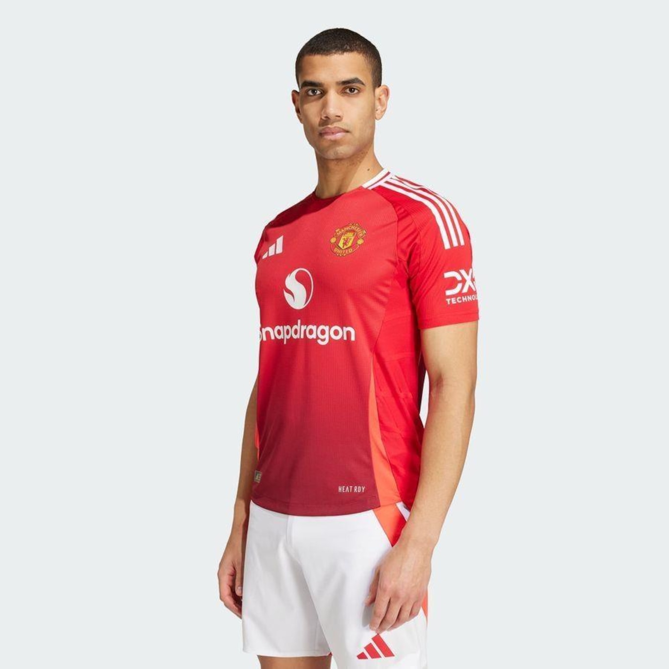 Camisa 1 Manchester United 24/25 Authentic adidas - Masculina - Foto 3