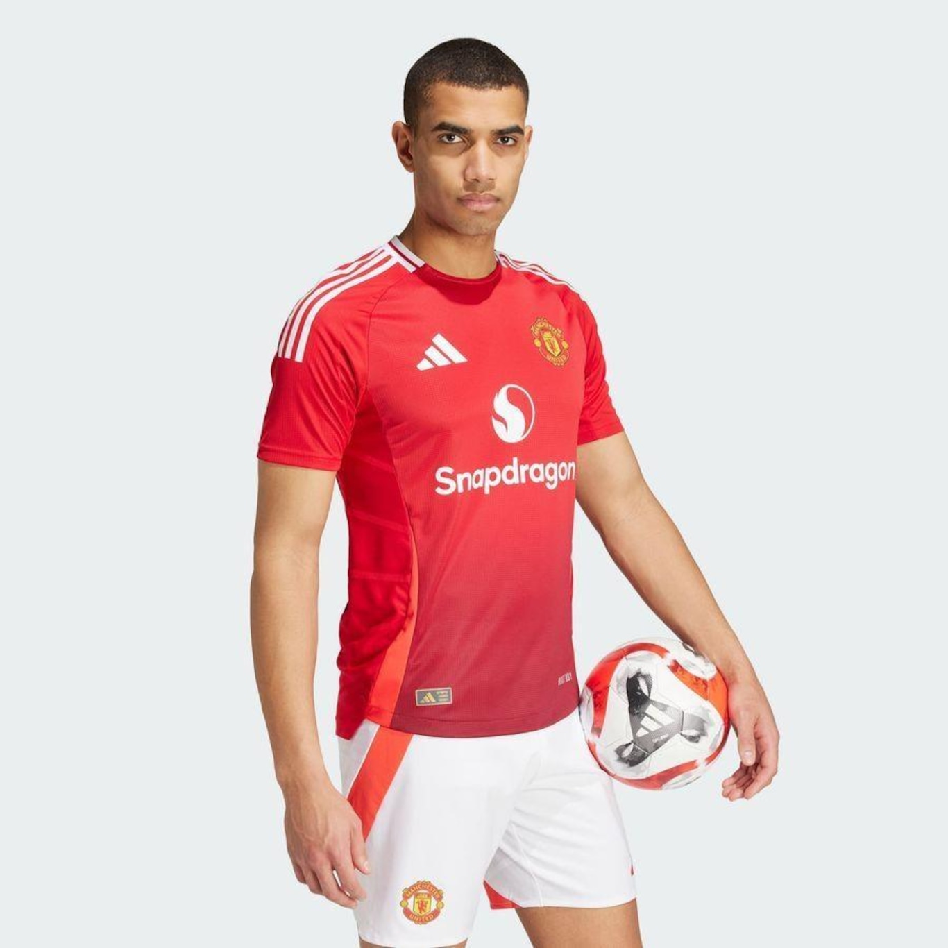 Camisa 1 Manchester United 24/25 Authentic adidas - Masculina - Foto 6