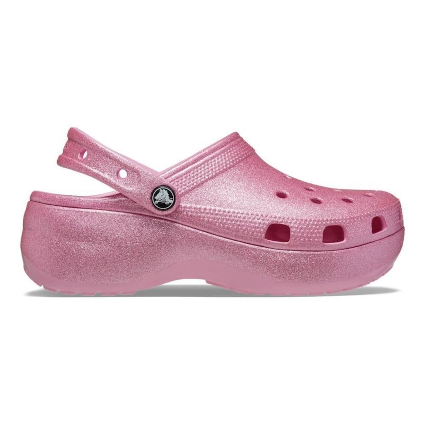 Sandália Crocs Plataform Glitter Clog - Feminino - Foto 1