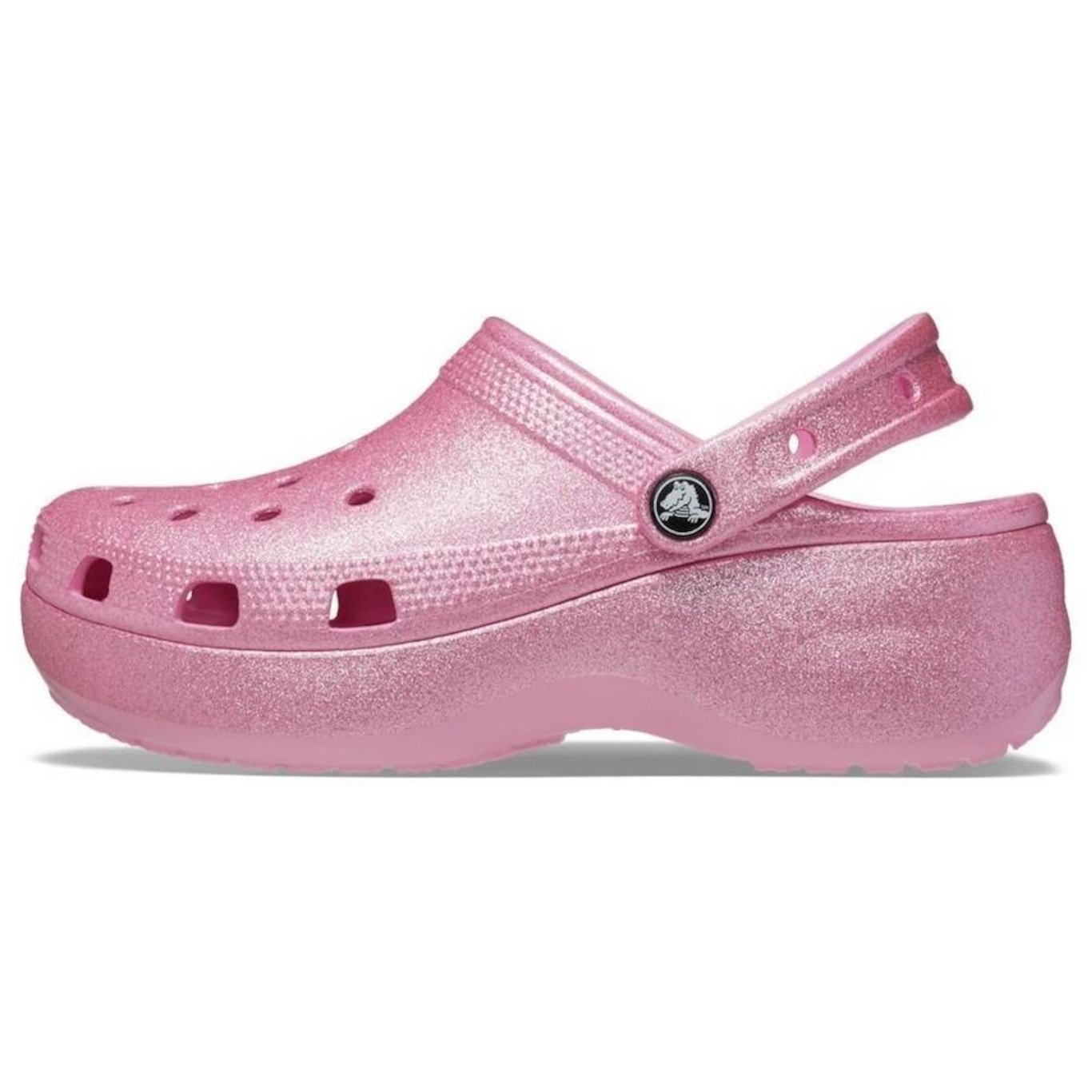 Sandália Crocs Plataform Glitter Clog - Feminino - Foto 3