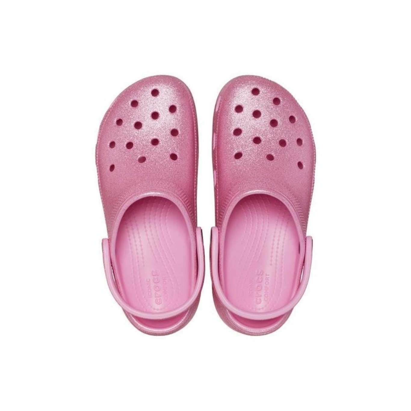 Sandália Crocs Plataform Glitter Clog - Feminino - Foto 5