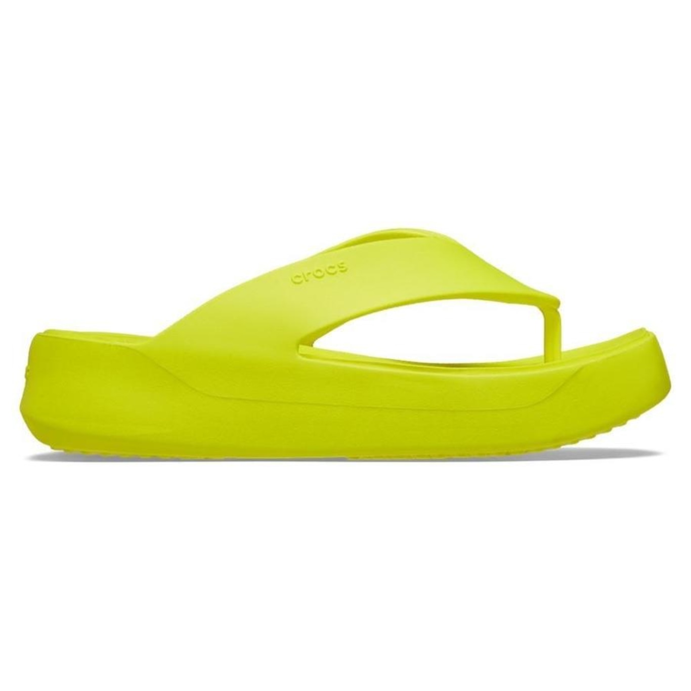 Chinelo Crocs Getaway Plataform Flip Acidity - Feminino - Foto 1