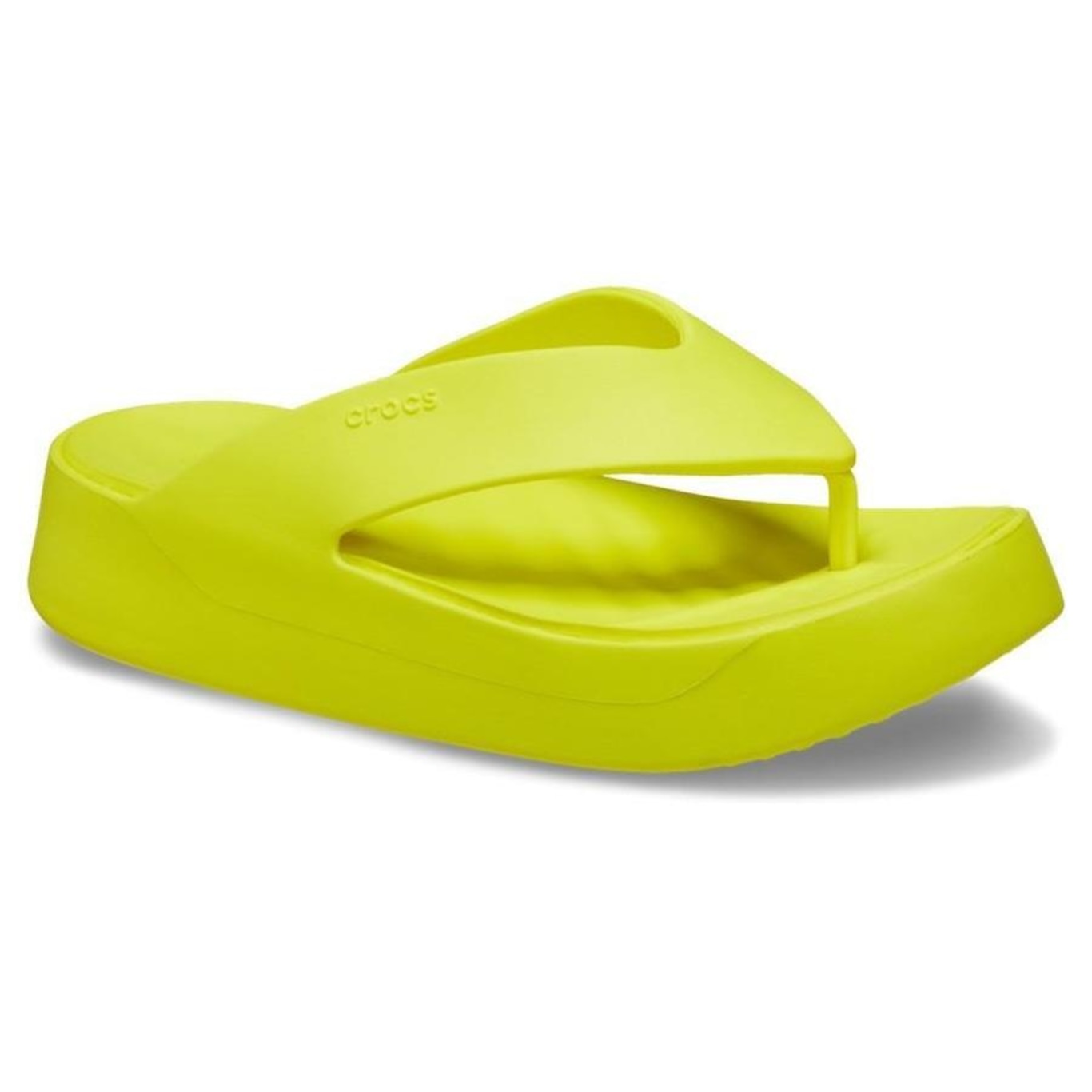 Chinelo Crocs Getaway Plataform Flip Acidity - Feminino - Foto 2