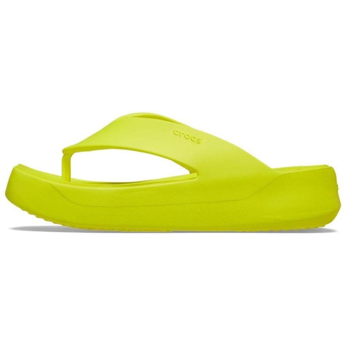 Chinelo Crocs Getaway Plataform Flip Acidity - Feminino - Foto 3