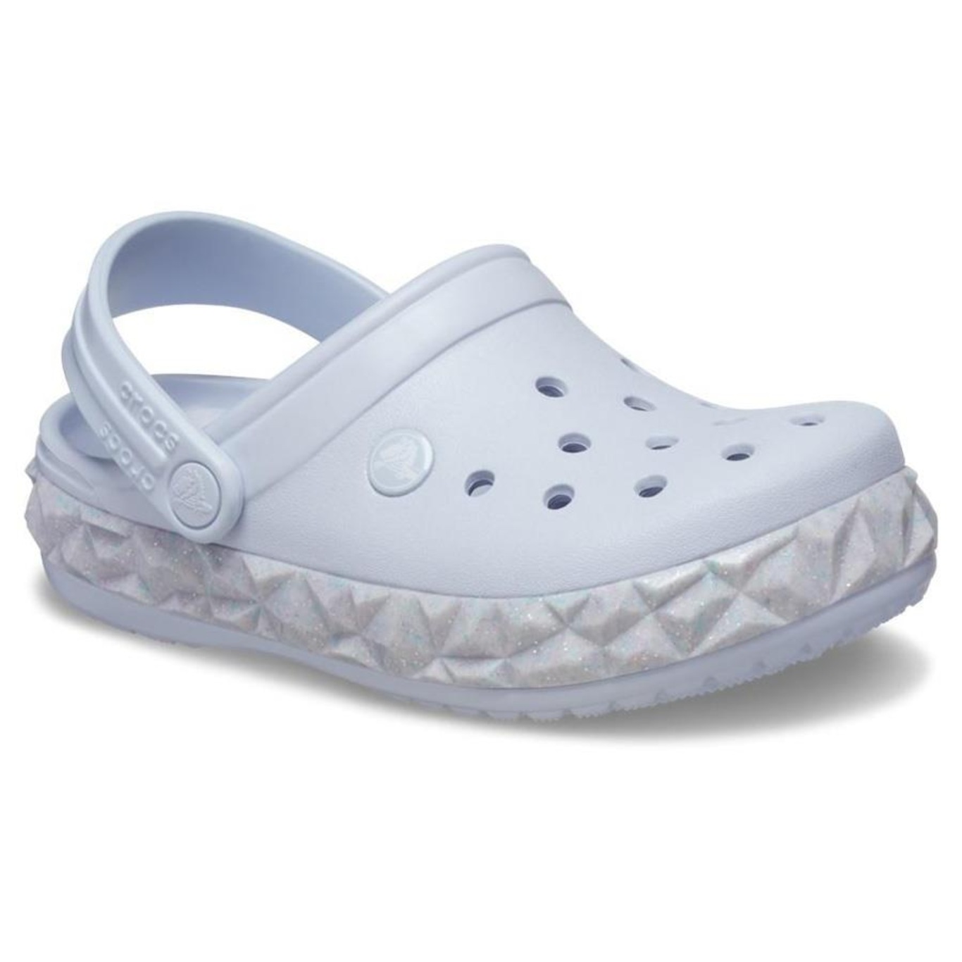 Sandália Crocs Crocband Geometric Glow Band Clog T Dreamscape - Infantil - Foto 2