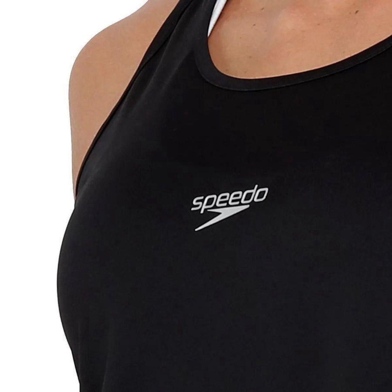 Camiseta Regata Speedo G Longa Interlock - Feminina - Foto 3