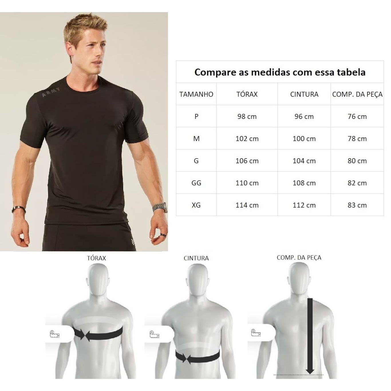 Camiseta Dry Army Neck - Masuclina - Foto 6