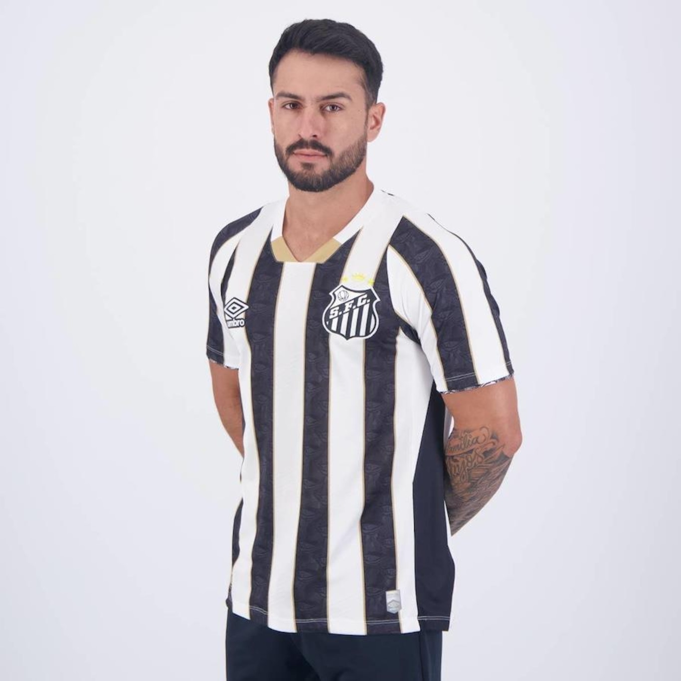 Camisa 2 Umbro Santos 2024 Nº10 - Masculina - Foto 3