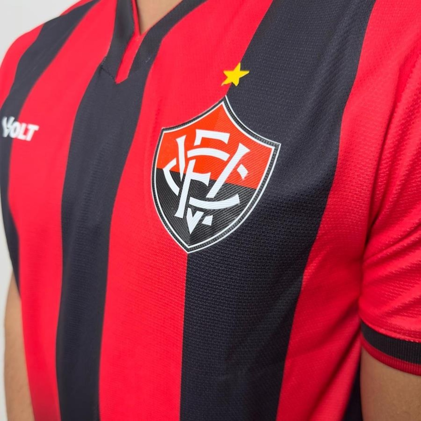 Camisa 1 Vitória Volt 2024 Torcedor - Masculina - Foto 5