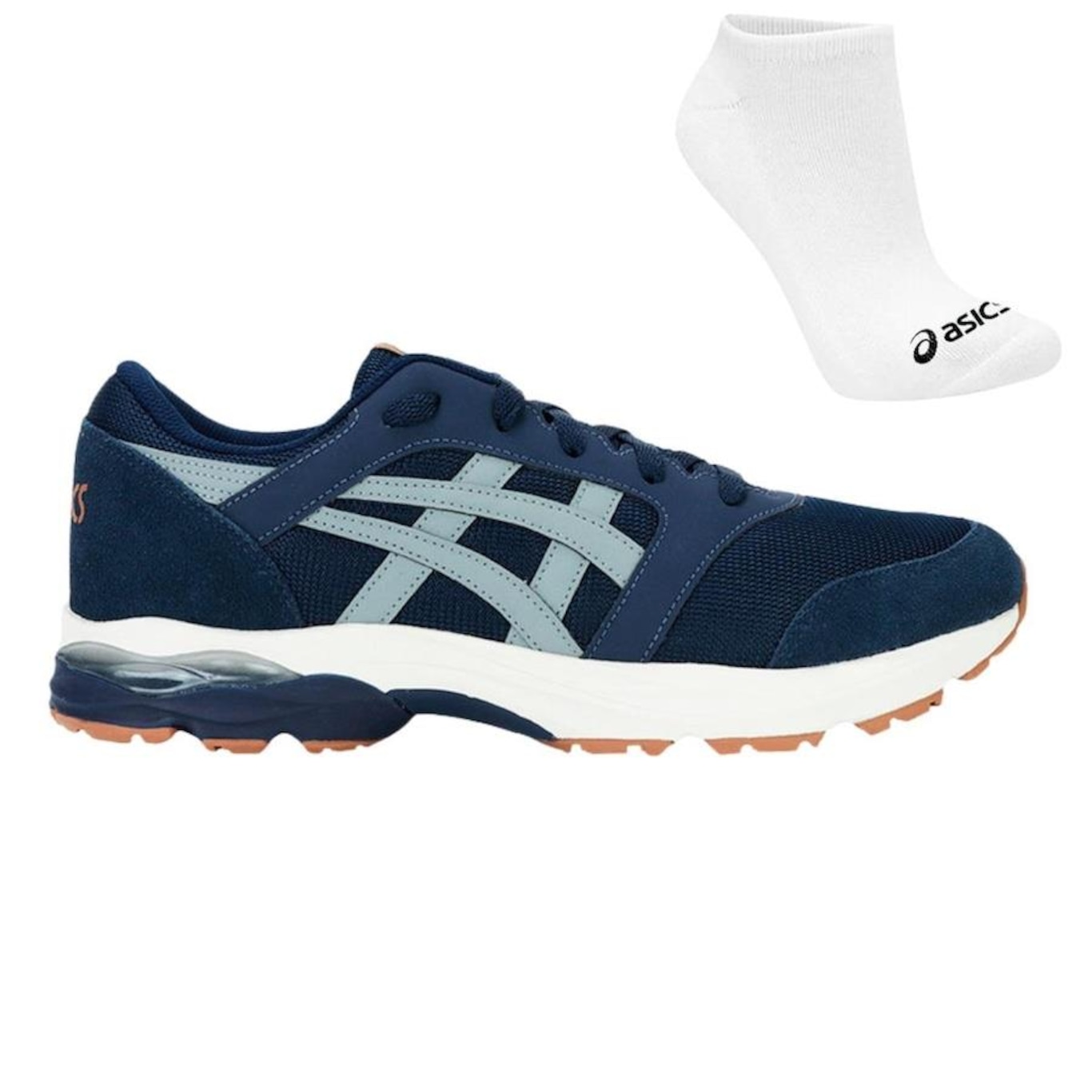 Kit Tênis Asics Gel-Takumi + Par de Meias - Masculino - Foto 1