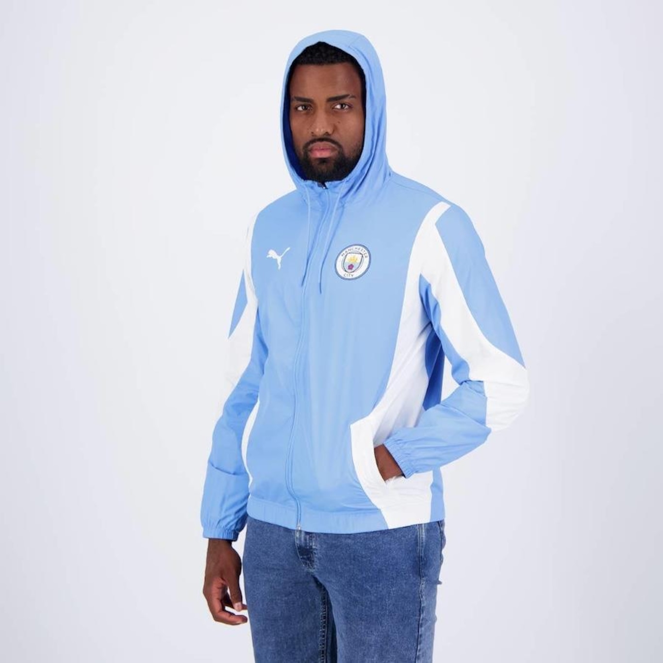 Jaqueta Puma Manchester City Hino - Masculina - Foto 3