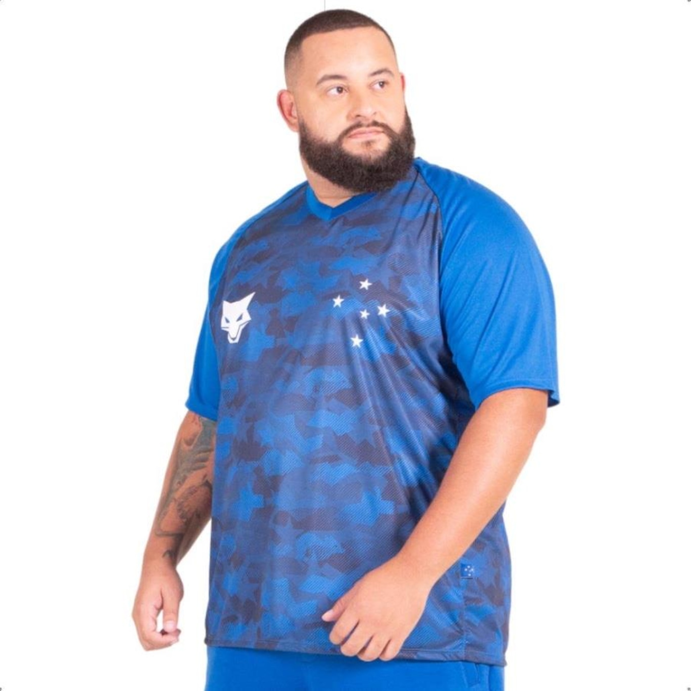 Camisa Cruzeiro Surf Center Oficial Plus Size - Masculina - Foto 2