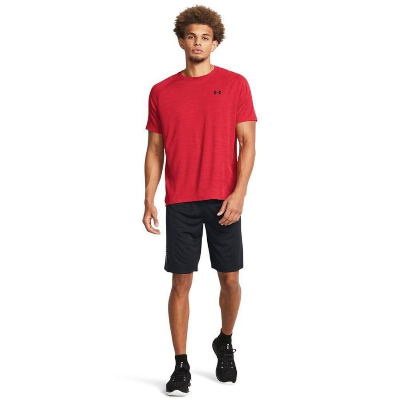 Shorts de Treino Under Armour Tech Wordmark - Masculino - Foto 4