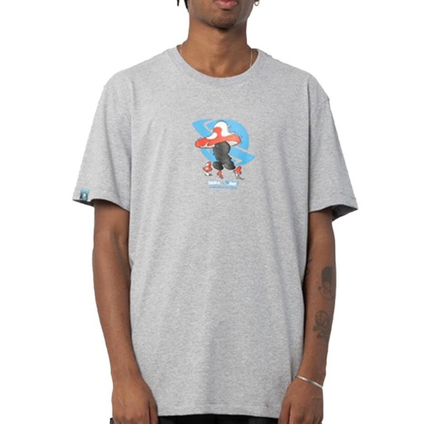 Camiseta Lost Angry Smurf - Masculina - Foto 1