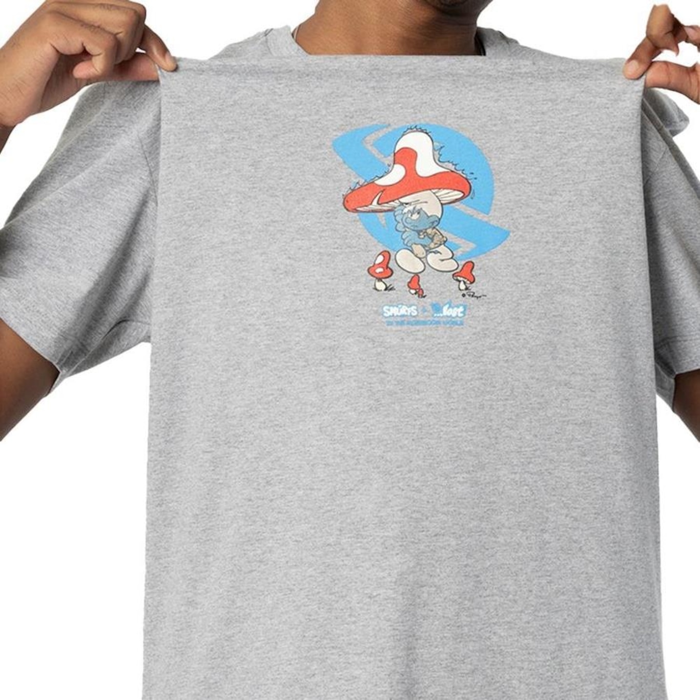 Camiseta Lost Angry Smurf - Masculina - Foto 3