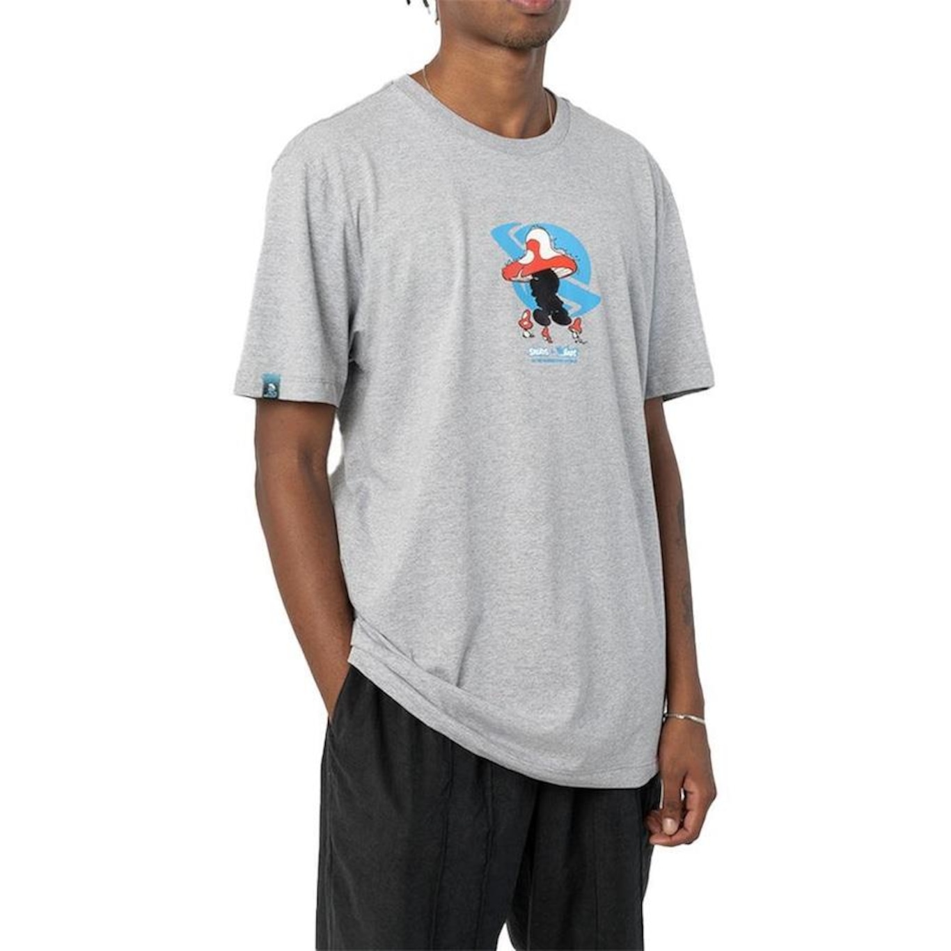 Camiseta Lost Angry Smurf - Masculina - Foto 4