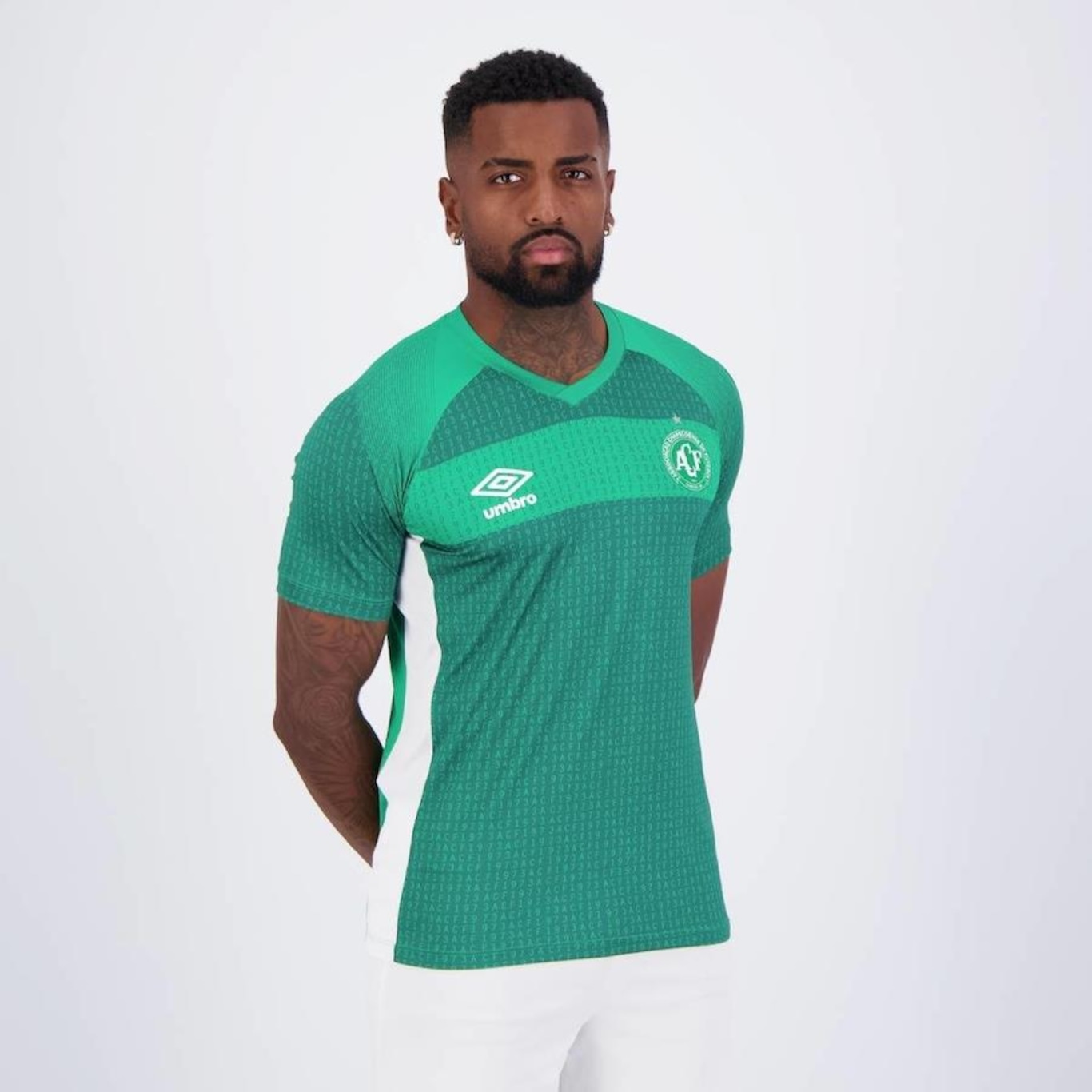 Camisa do Chapecoense Aquecimento 2023 Umbro - Masculina - Foto 2