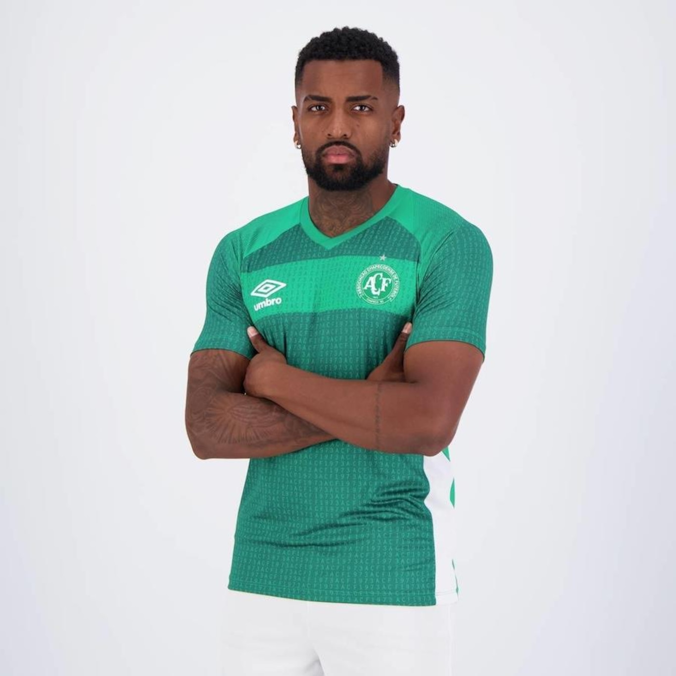 Camisa do Chapecoense Aquecimento 2023 Umbro - Masculina - Foto 3