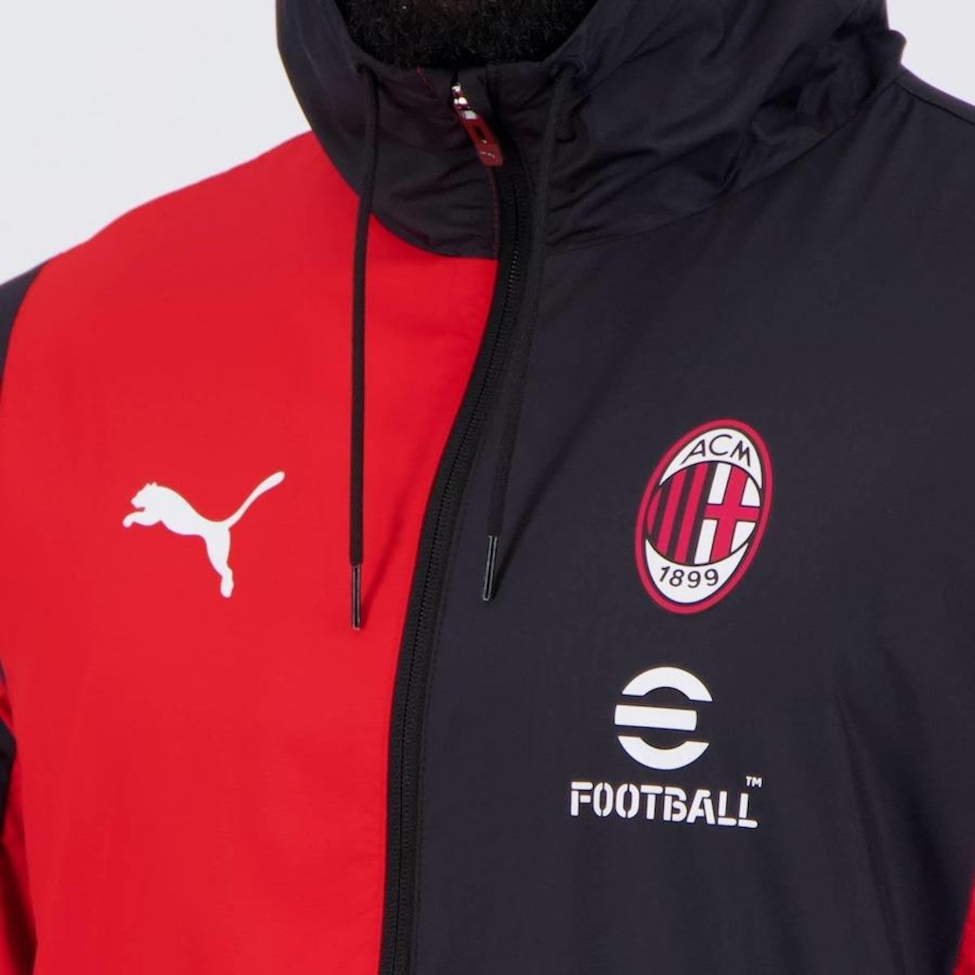 Jaqueta Ac Milan Puma Pré Jogo Woven - Masculina - Foto 5