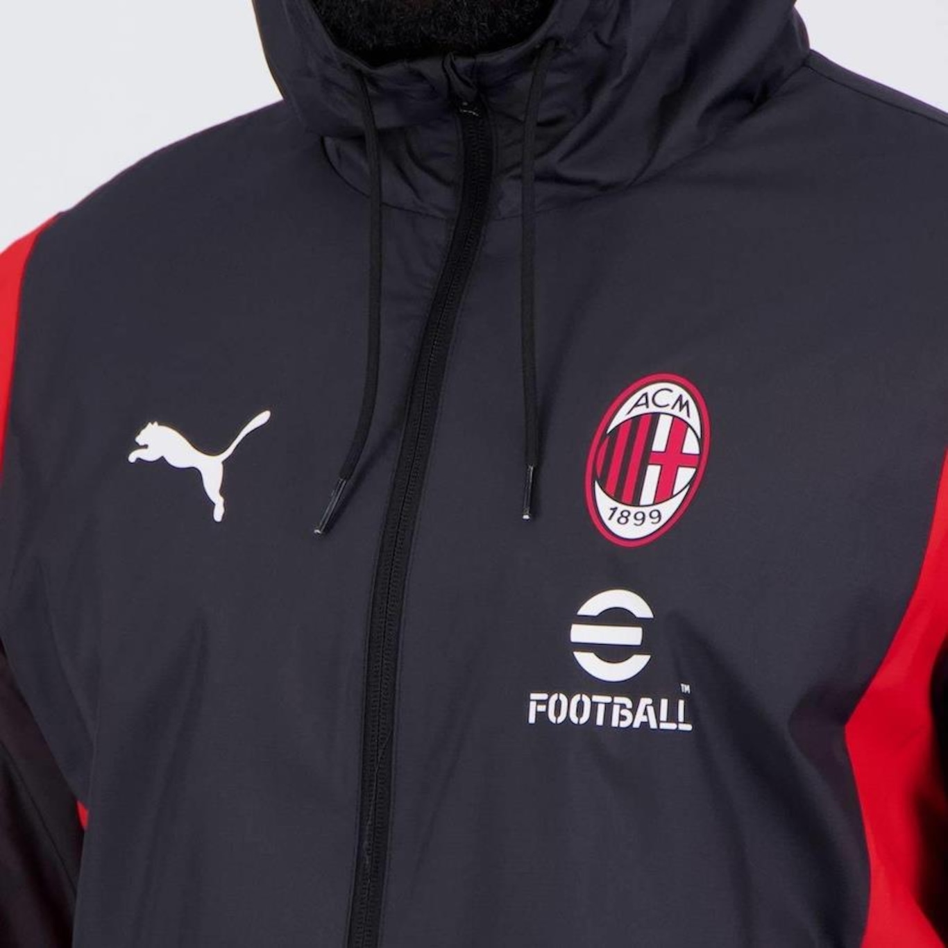 Jaqueta Ac Milan Puma Pré Jogo Hino - Masculina - Foto 5