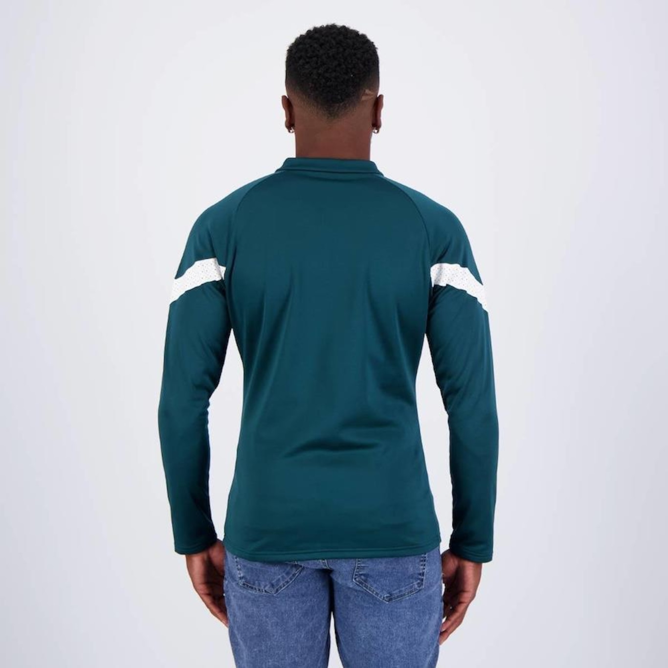 Camiseta Manga Longa do Palmeiras Training Fleece Puma - Masculina - Foto 4