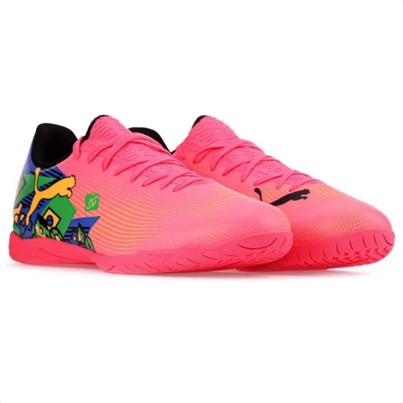 Chuteira Futsal Puma Future 7 Play Neymar Jr  - Adulto - Foto 3