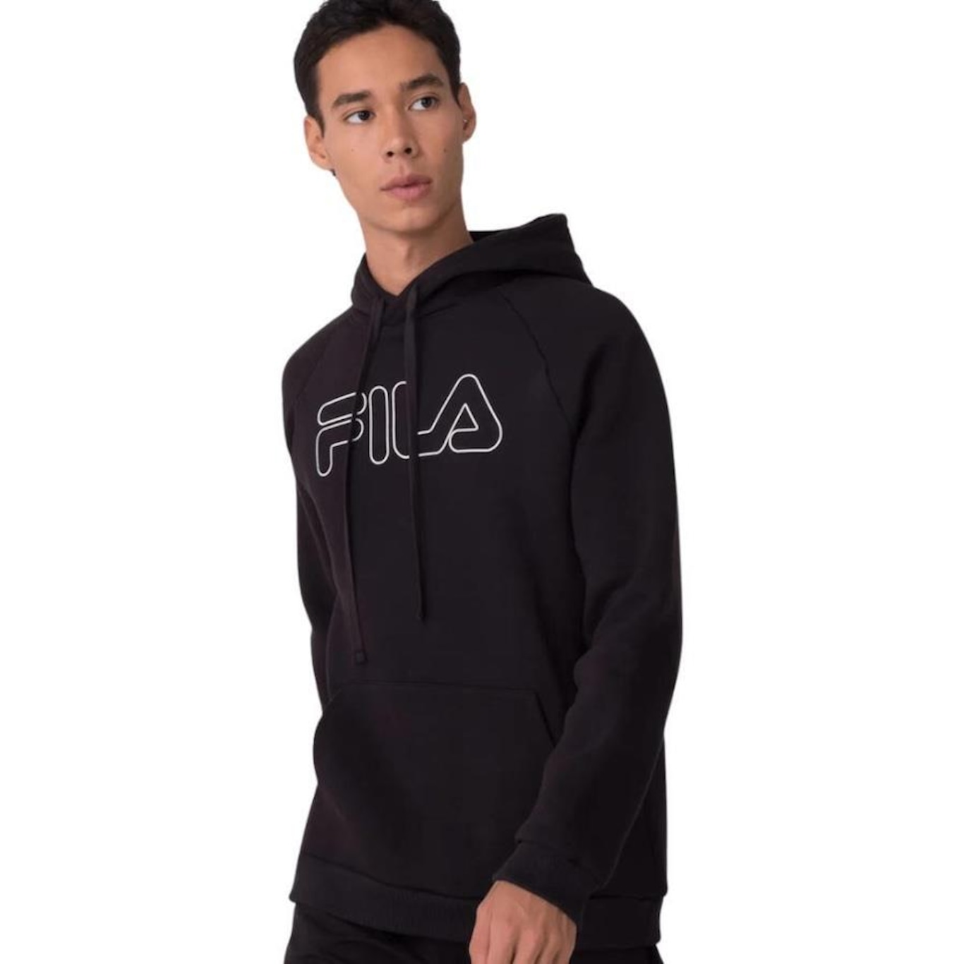 Moletom Fila Letter Outline Winter - Masculino - Foto 1