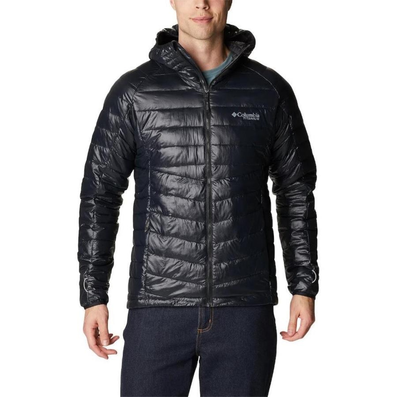 Jaqueta Columbia Platinum Peak com Capuz - Masculina - Foto 1