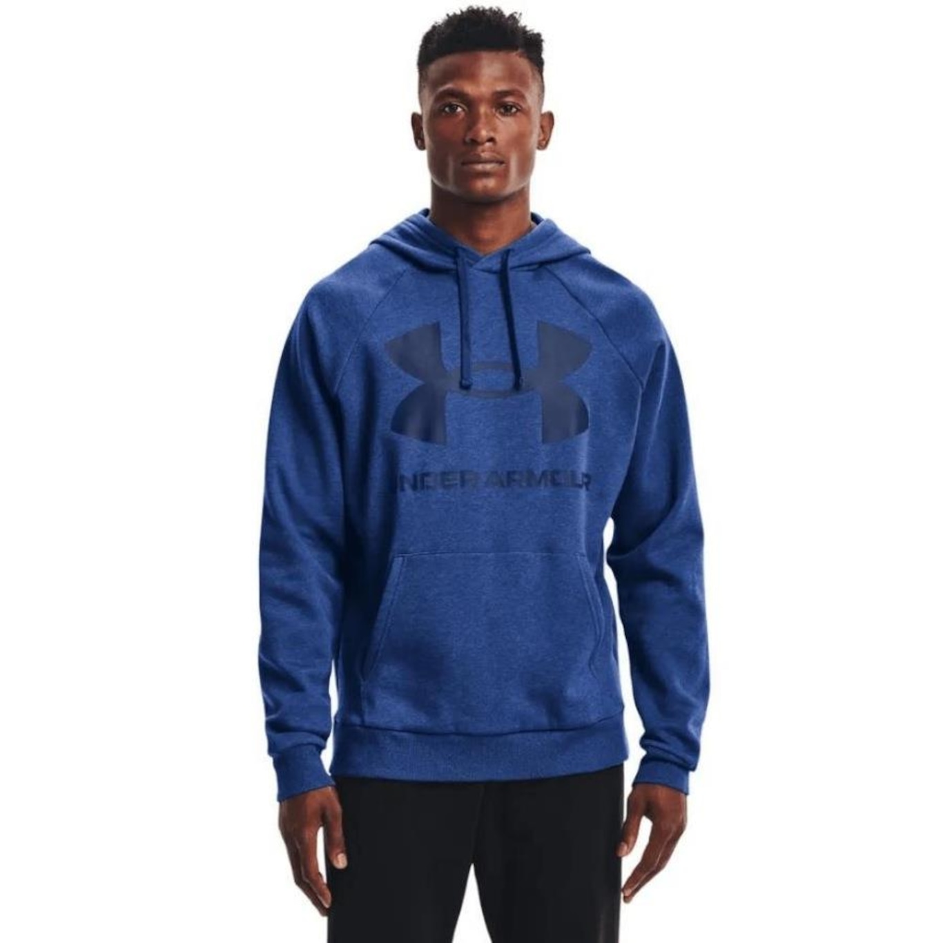 Blusão de Moletom com Capuz Under Armour Rival Fleece Big Logo Hd - Masculino - Foto 1