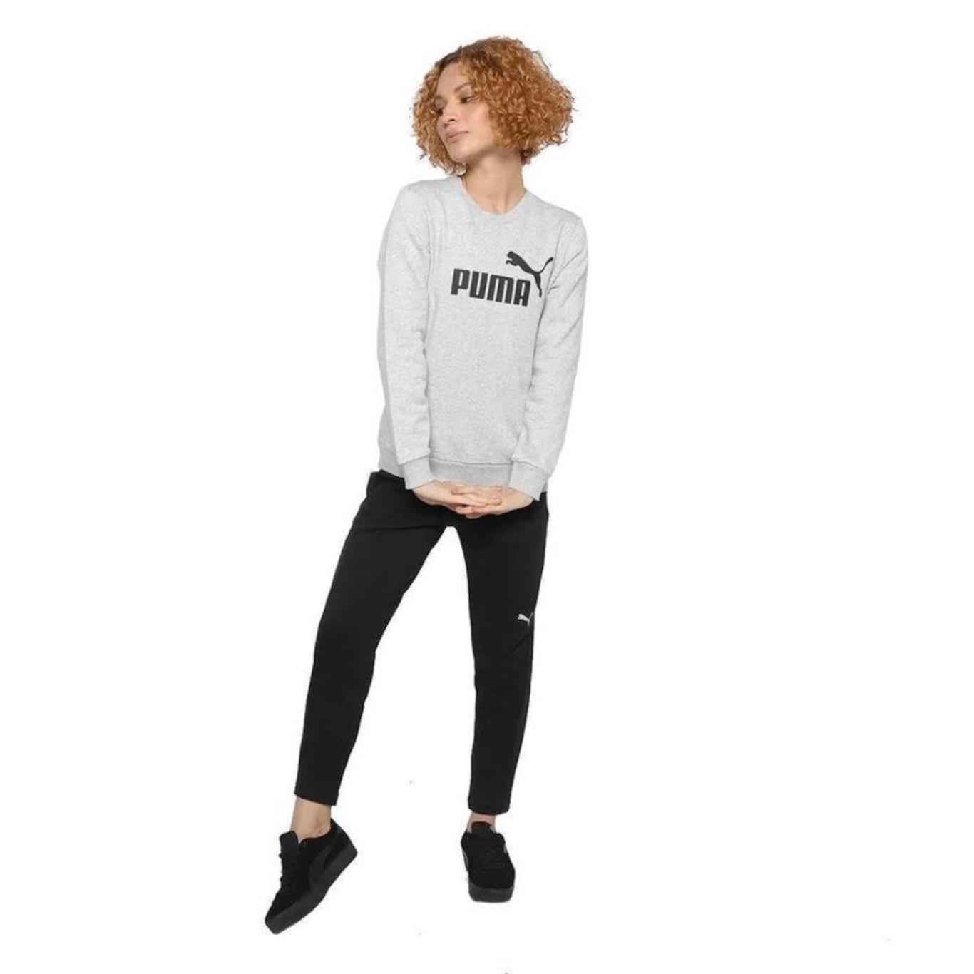 Moletom Puma Essentials Logo Crew - Feminino - Foto 3