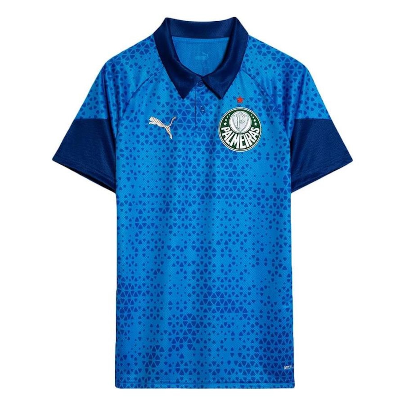 Camisa Polo Puma Palmeiras Treino e Viagem 2024 - Masculina - Foto 1