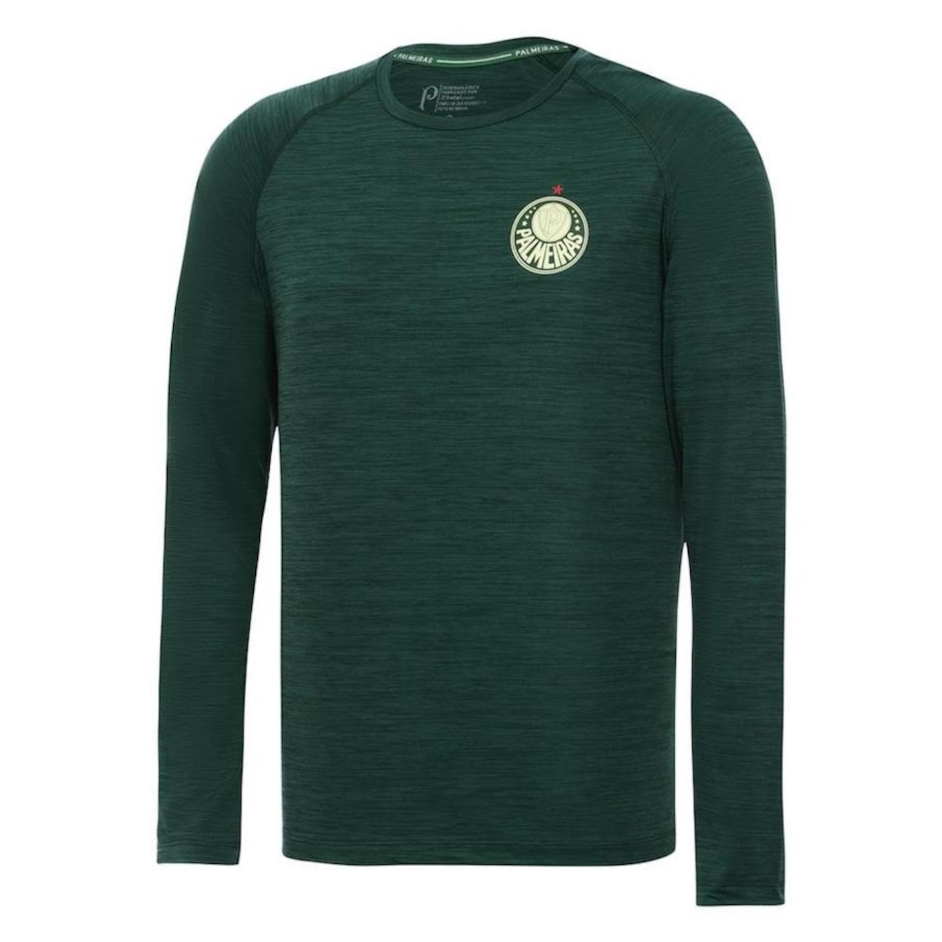 Camiseta Manga Longa Betel Palmeiras Trama Masculina - Foto 1