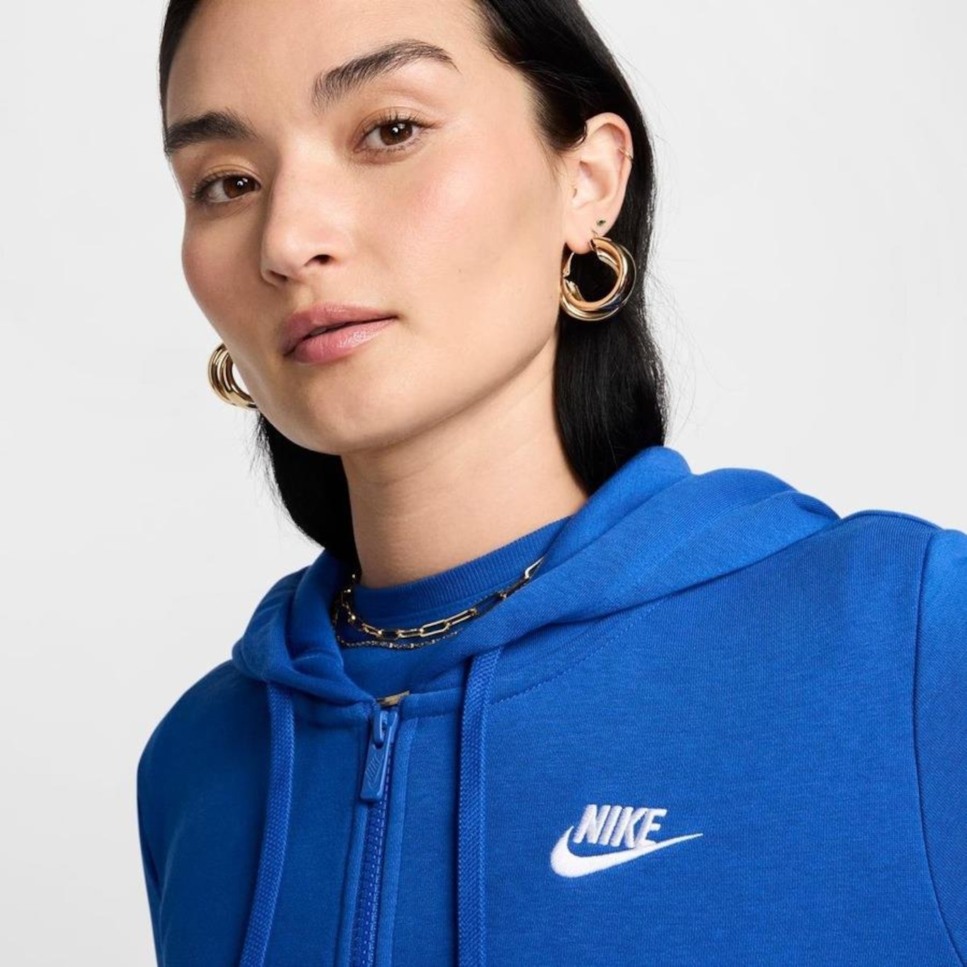 Jaqueta Nike Sportswear Club Fleece - Feminina - Foto 2