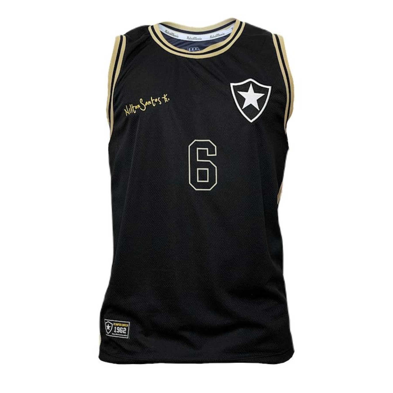 Camisa Botafogo Regata Retrô Nilton Santos Retrômania - Masculino - Foto 1