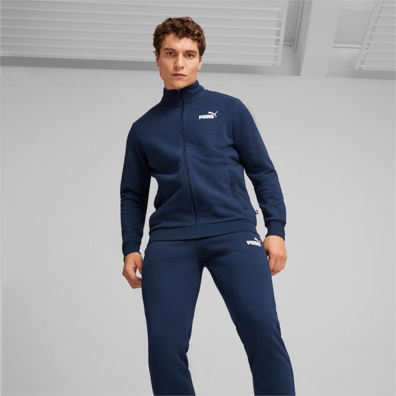 Agasalho Puma Clean Sweat Suit - Masculino - Foto 4