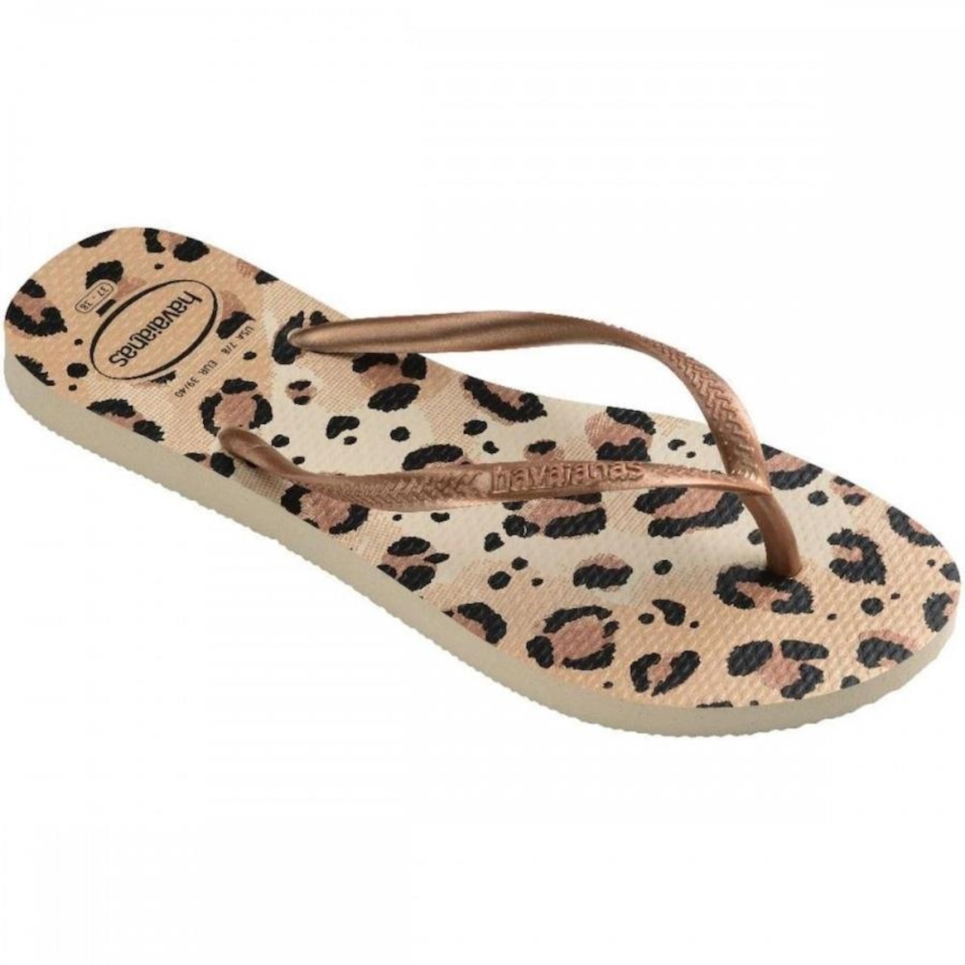 Chinelo Havaianas Slim Animals Feminino - Foto 1