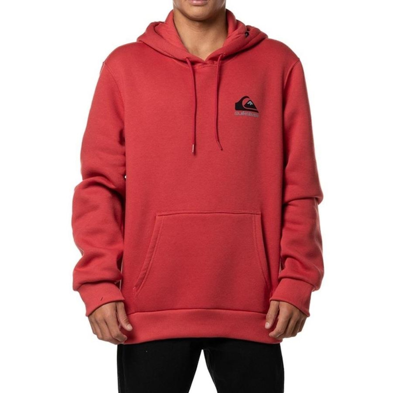 Blusão de Moletom Quiksilver Canguru Omni Logo Fc - Masculino - Foto 1