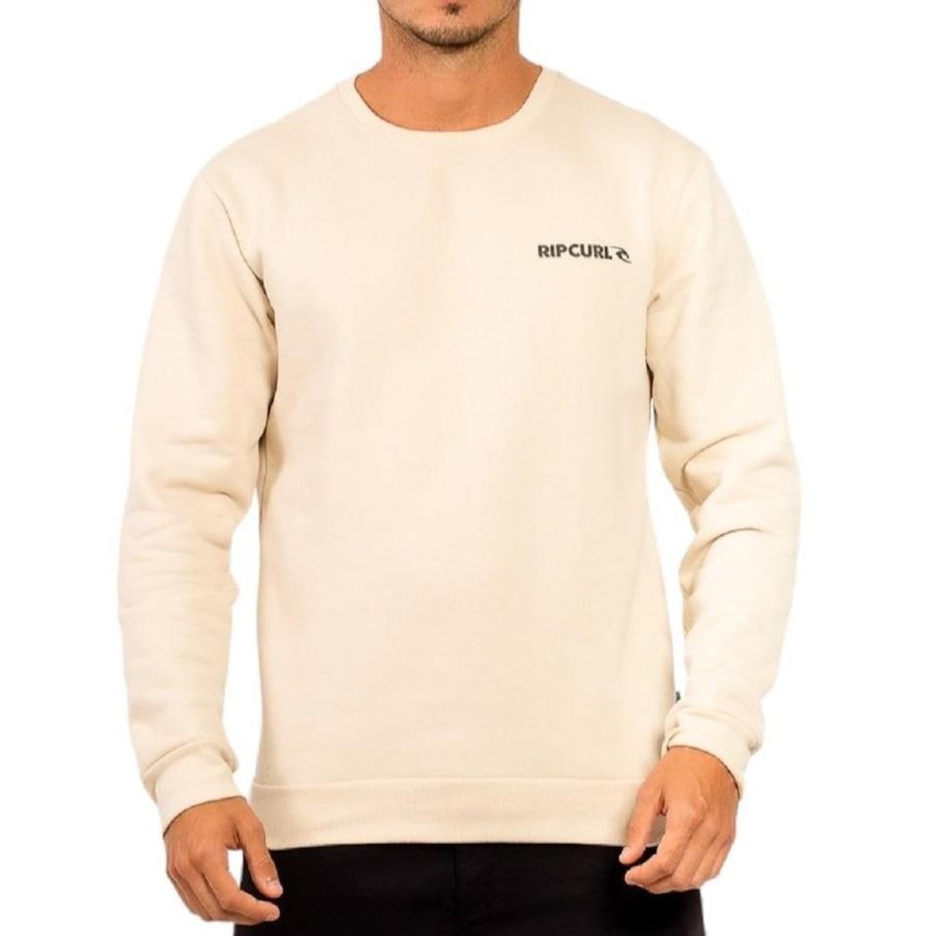 Blusão de Moletom Rip Curl Brand Logo Crew - Masculino - Foto 1