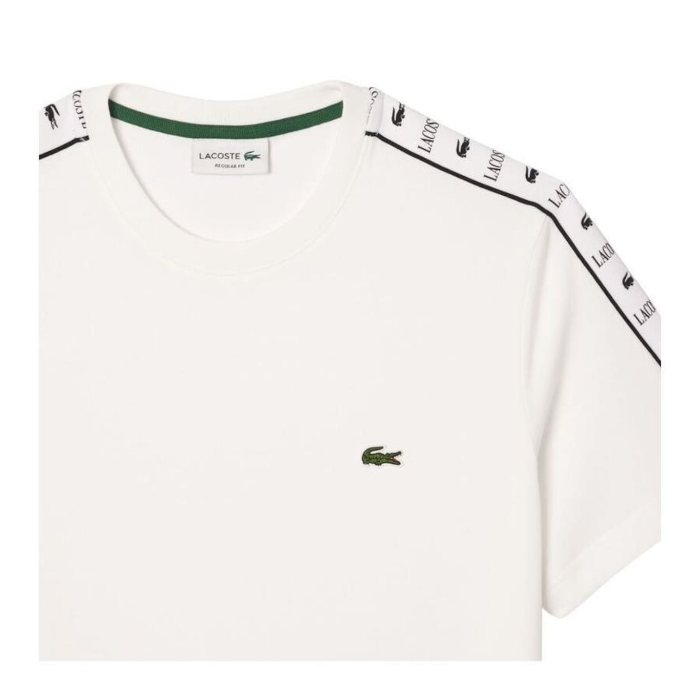 Camiseta Lacoste Listrada com Logotipo em Jersey - Masculina - Foto 2