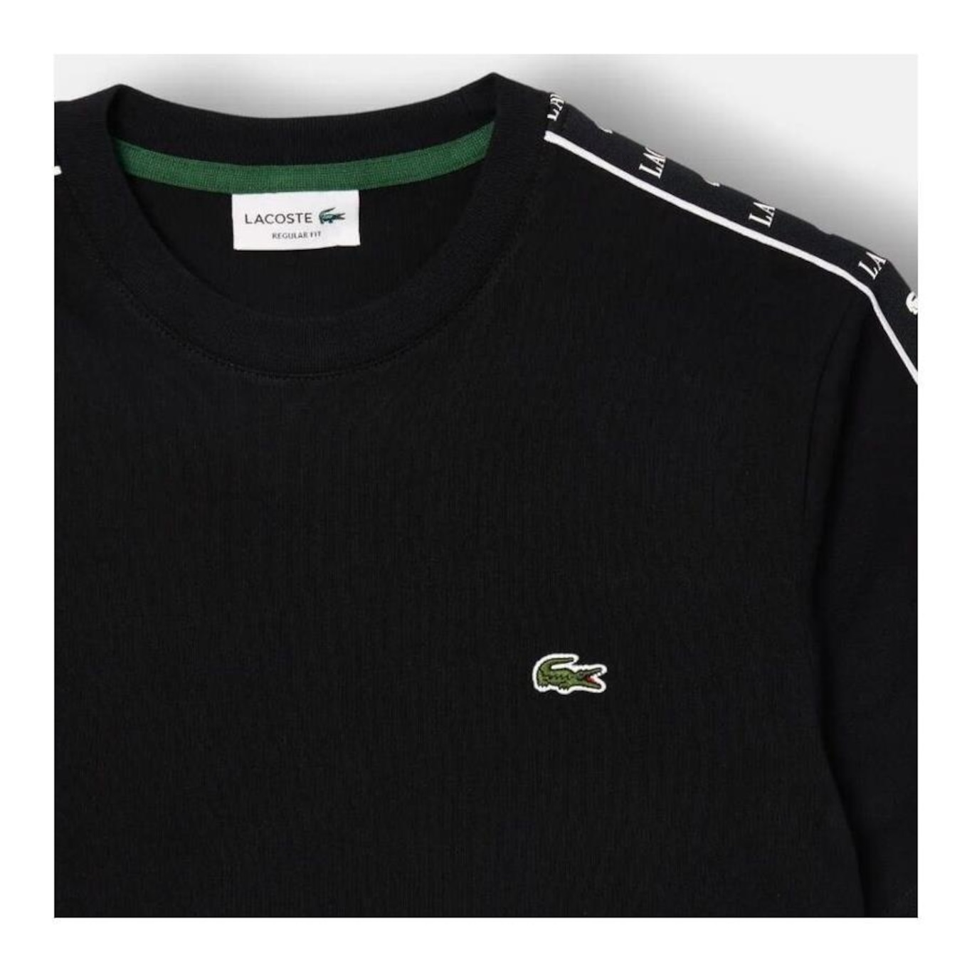 Camiseta Lacoste Listrada com Logotipo em Jersey - Masculina - Foto 2