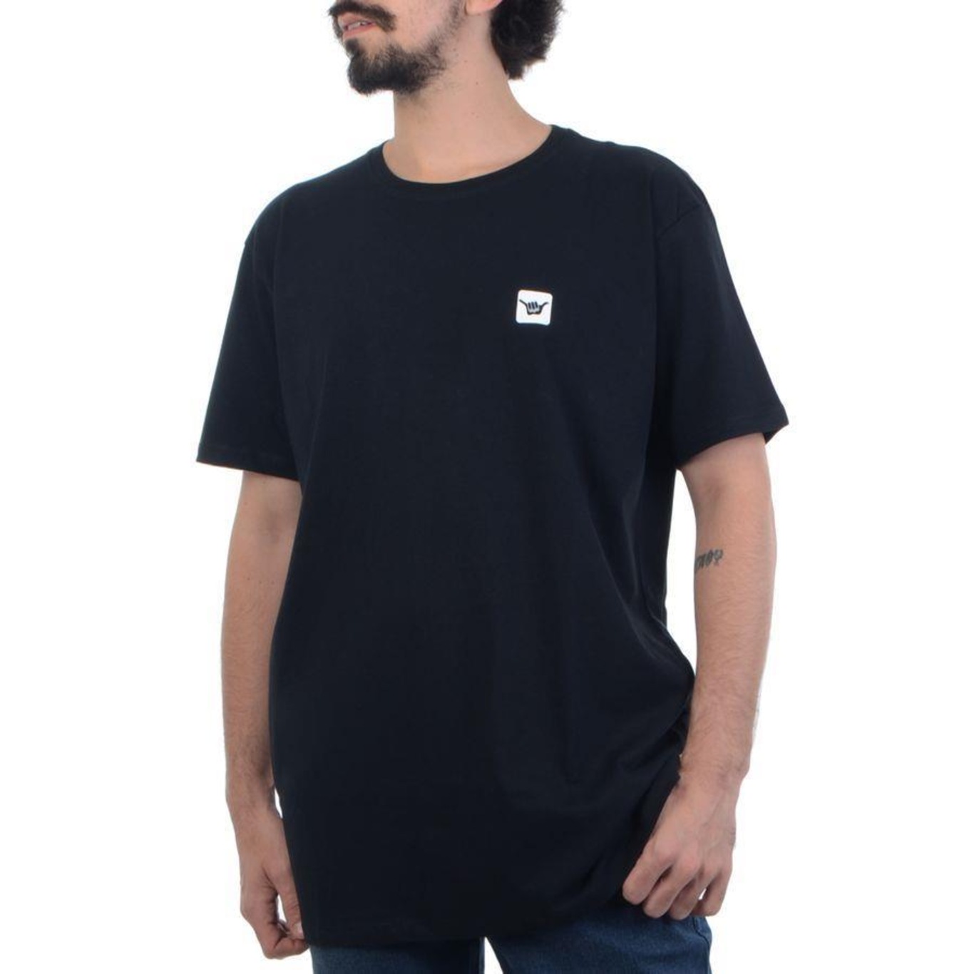 Camiseta Masculina Hang Loose Logomini - Foto 1