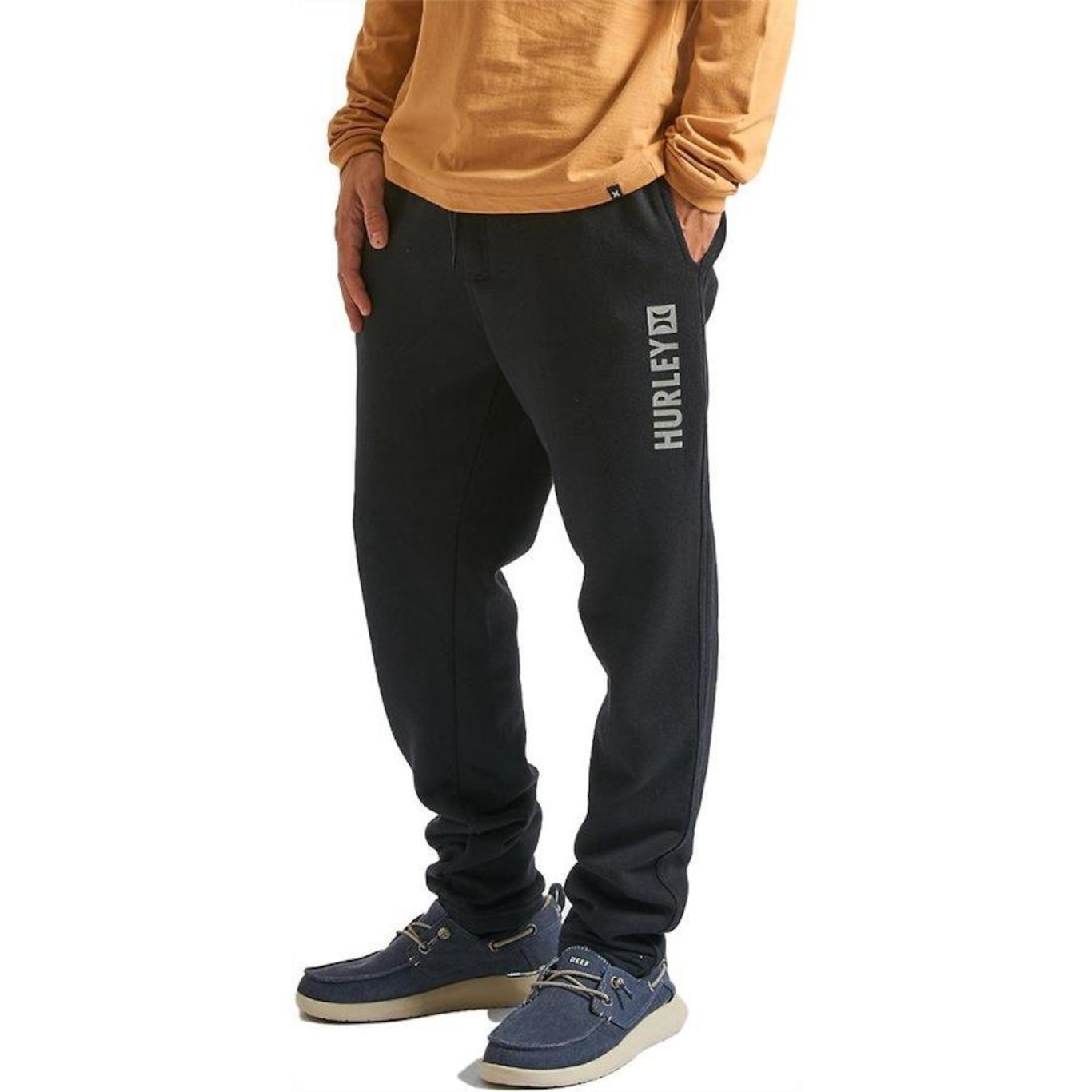 Calça Hurley Moletom Square Wt24 Masculina - Foto 1