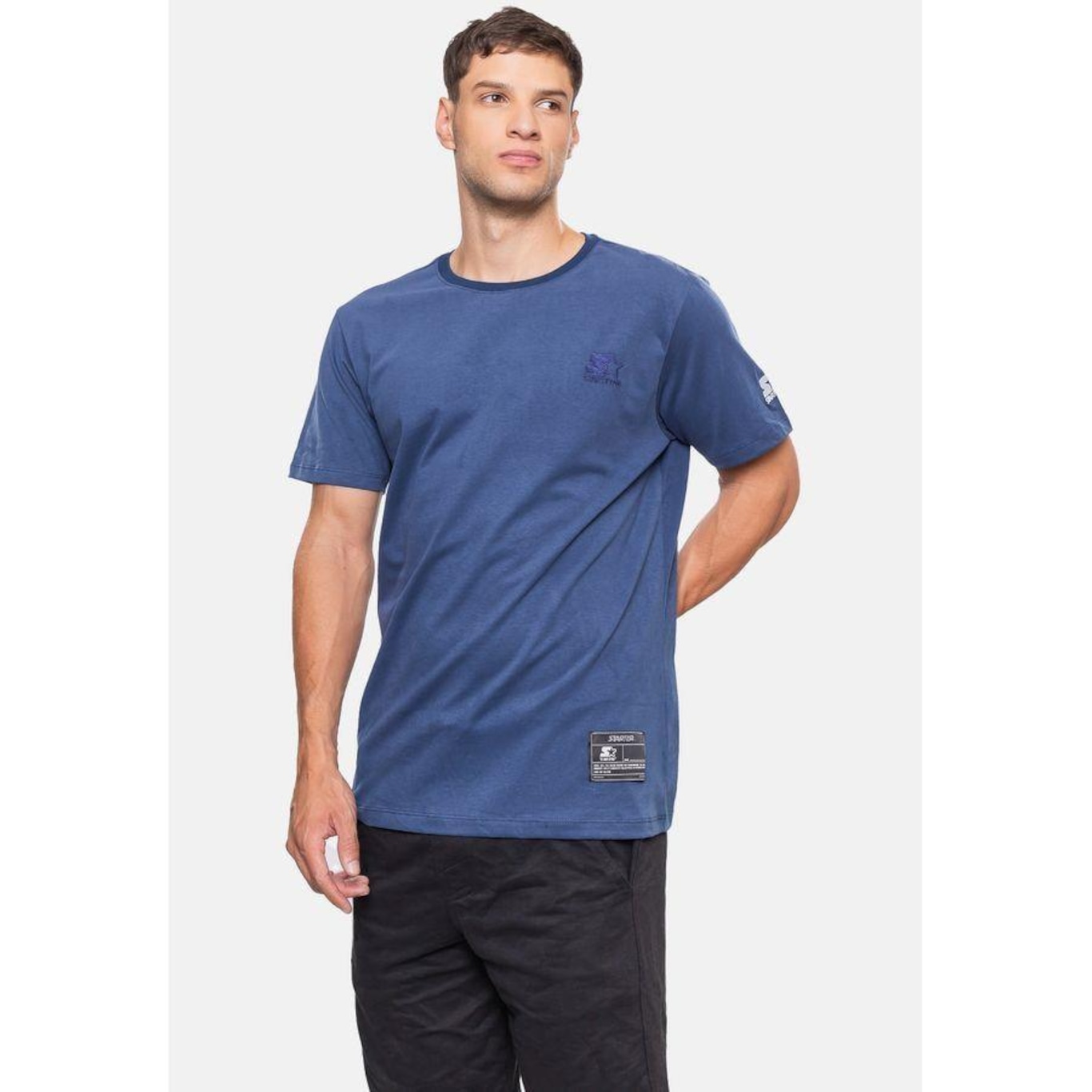 Camiseta Starter Basic Azul Marinho - Starter - Masculino - Foto 4