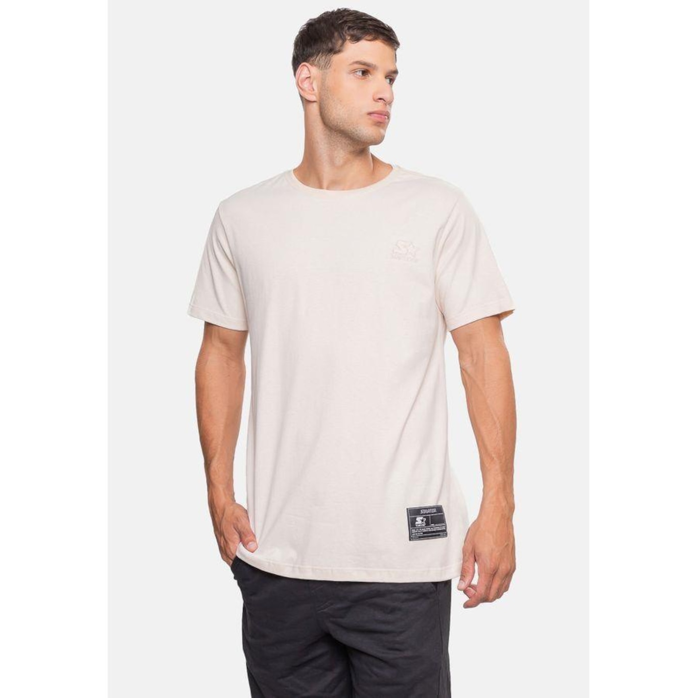 Camiseta Starter Basic Bege Dente de Leão - Starter - Masculino - Foto 4