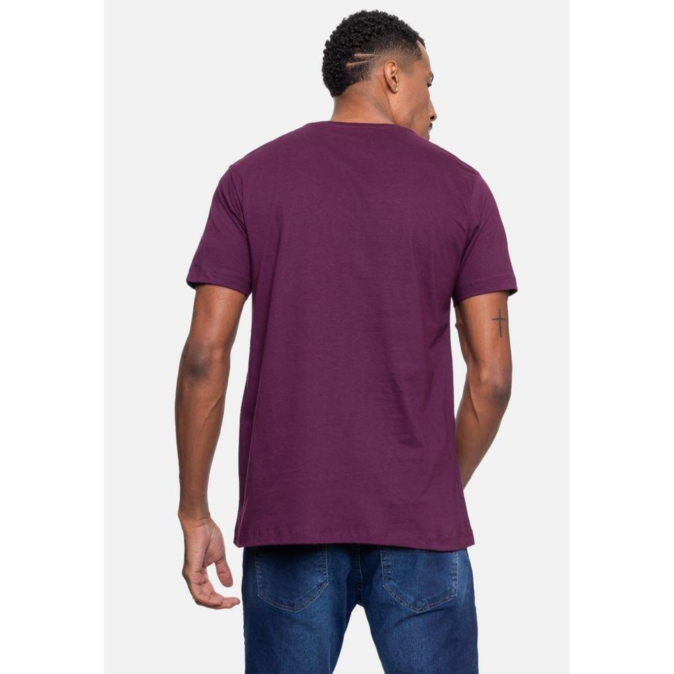 Camiseta Ecko Masculina Micro Vinho Arrocheado - Ecko - Masculino - Foto 5