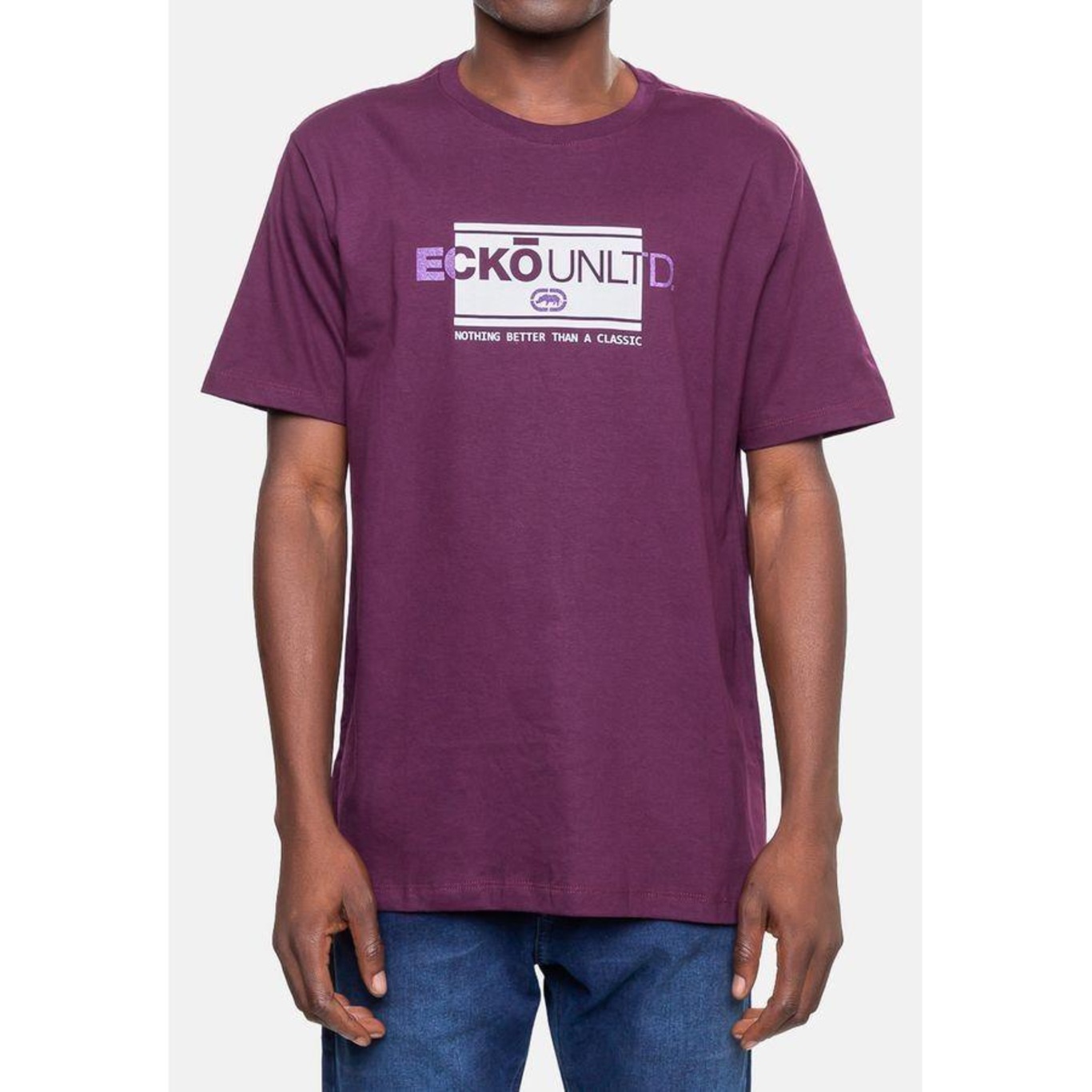 Camiseta Ecko Masculina Elevate Brand Vinho Arrocheado - Ecko - Masculino - Foto 3