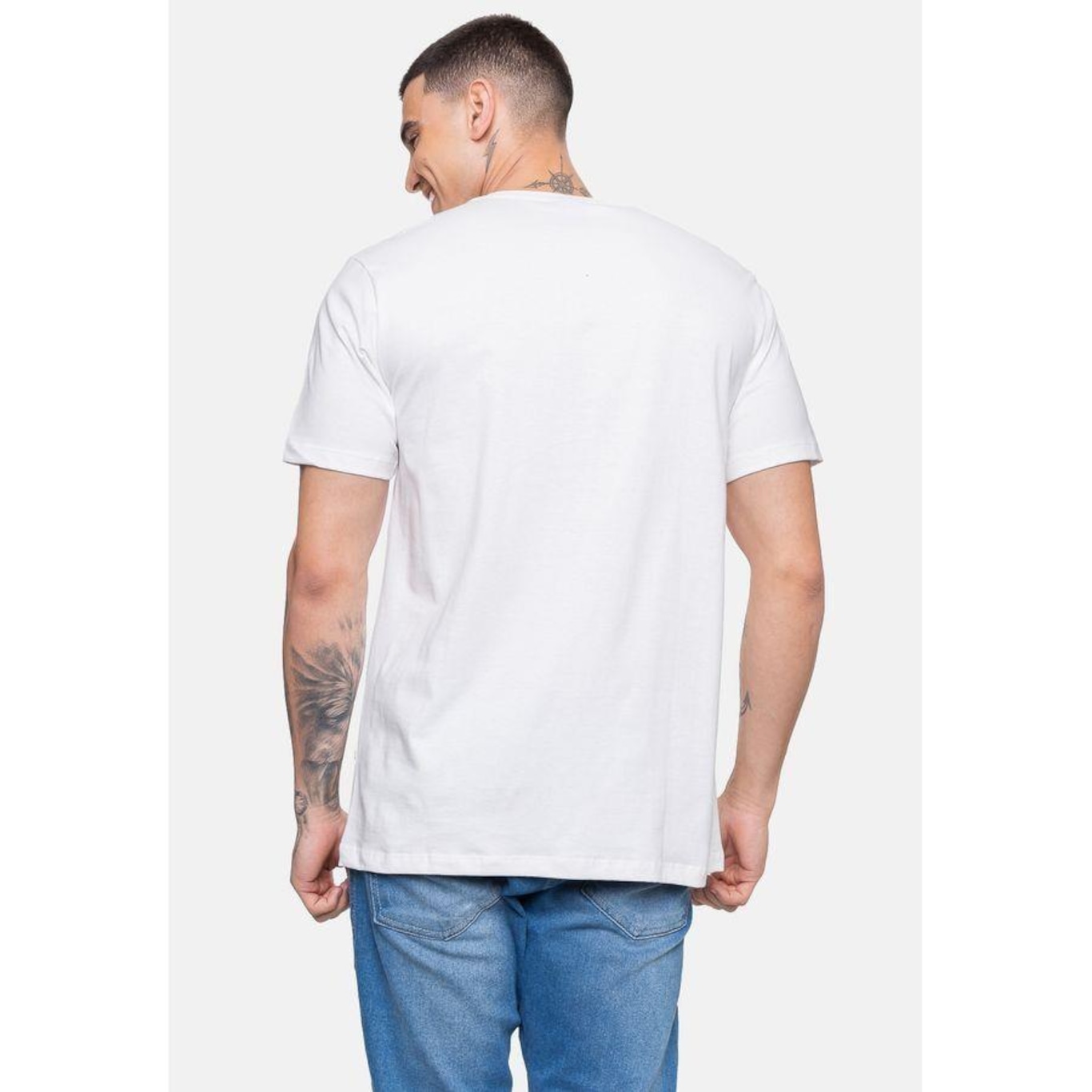 Camiseta Ecko Masculina Elevate Brand Off White - Ecko - Masculino - Foto 4