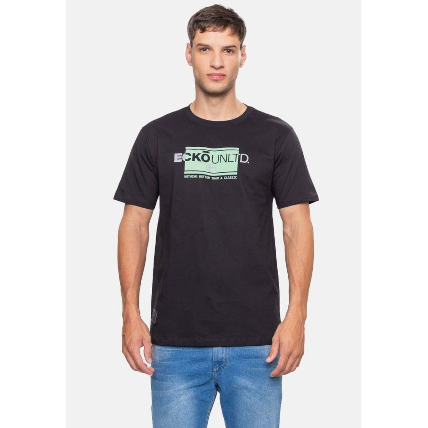 Camiseta Ecko Masculina Elevate Brand Preta - Ecko - Masculino - Foto 2